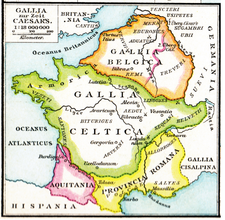 Gallia Celtica, Gallia Belgica, Aquitania